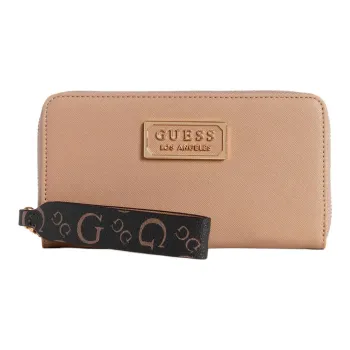 GUESS Artificial Saffiano Leather Wallet Women's Taupe