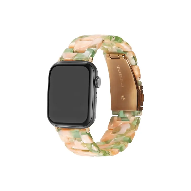 CHENSONG Watch Bands 45mm Unisex Iwatch Three bead Resin Strap-14