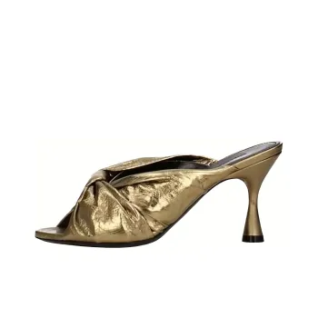 Balenciaga Slide Slippers Women's Gold