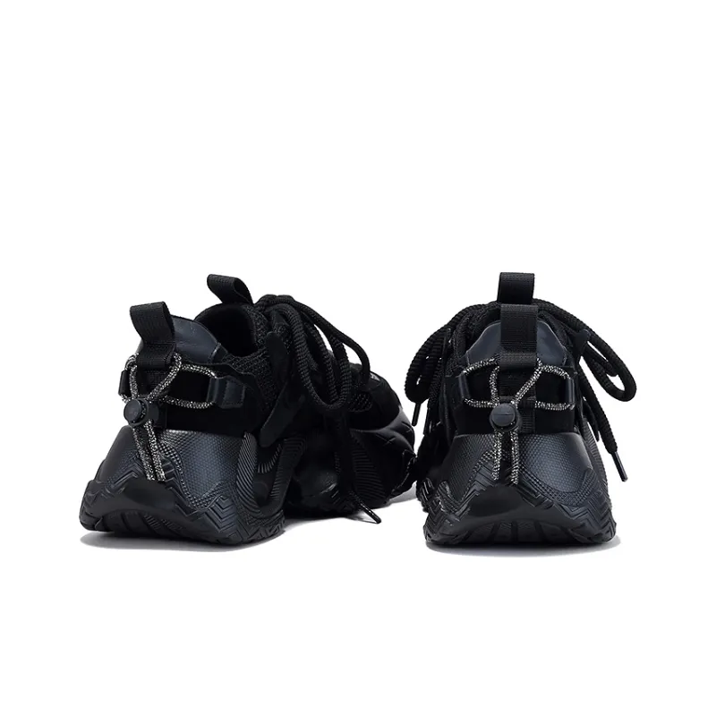 BELLALILY Anti-Slip And Wear-Resistant Breathable Low-Top Chunky Sneakers Women's-9