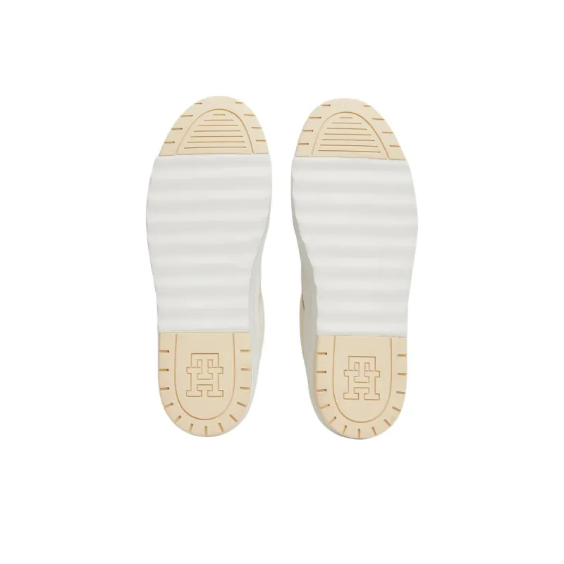 Tommy Hilfiger Low-Top Skateboard Shoes Women's White Yellow-5