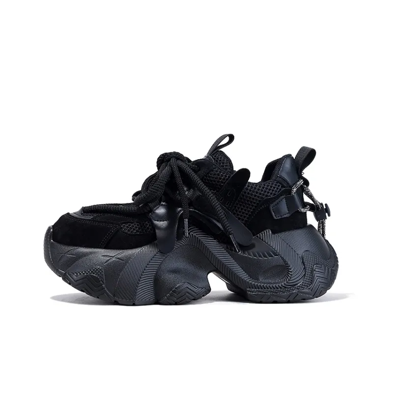 BELLALILY Anti-Slip And Wear-Resistant Breathable Low-Top Chunky Sneakers Women's-7