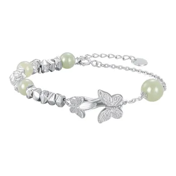 KINGFOCUS Chalcedony Jade Bracelets Women's