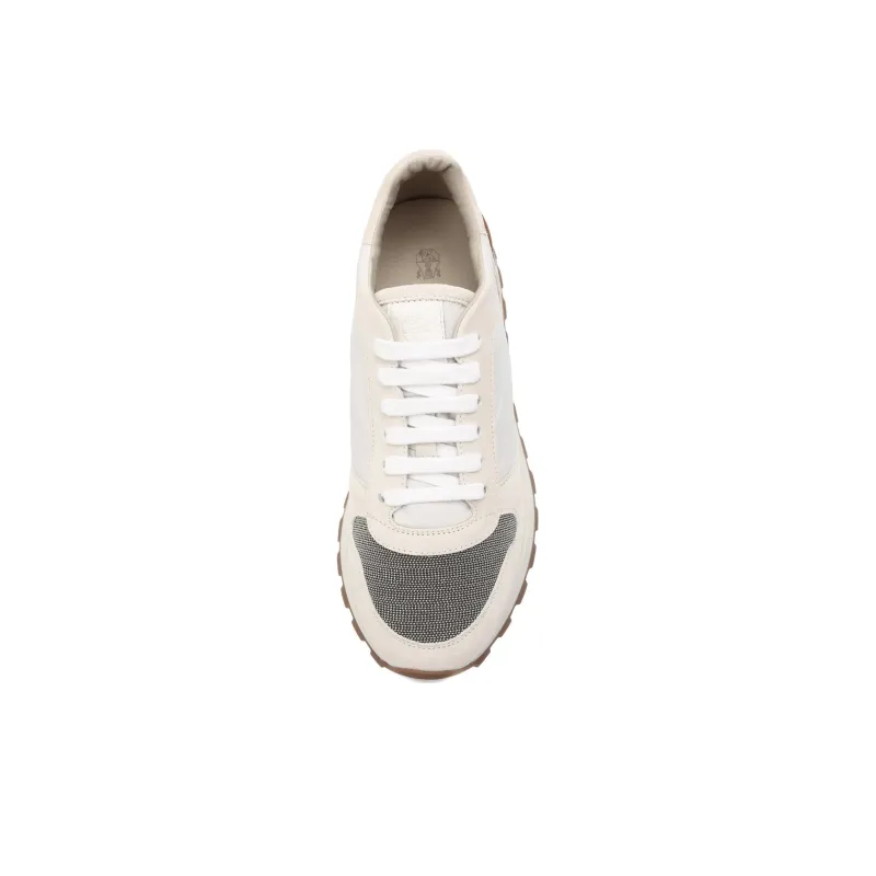 Brunello Cucinelli Low Top Casual Shoes Women's White Beige-5