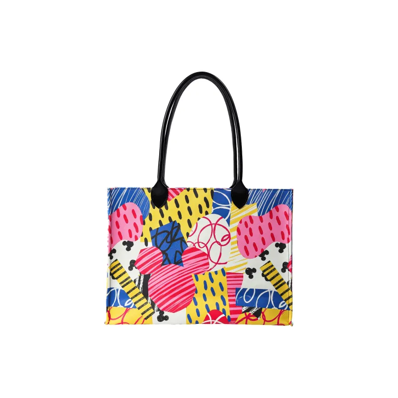 Disney Mickey Series PVC Tote Bag Shopping Bag Handbag Shoulder Bag Regular Women's Multicolor-1