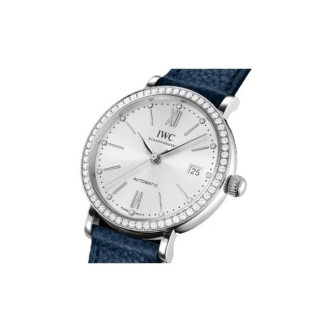 IWC Portofino Automatic Mechanical Movement Women's Watch 37mm White Dial Stainless Steel Watch Case-1