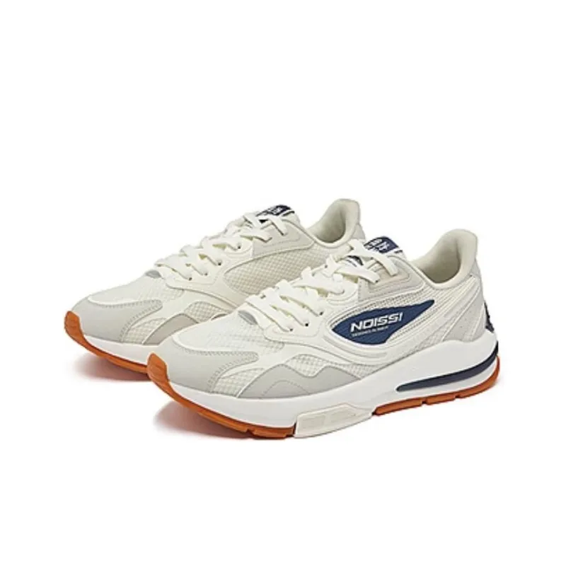 QIAODAN Vertical And Horizontal V Cushioning Wear Resistant Low Top Casual Shoes Men's White Blue-3