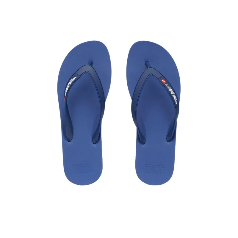 DIESEL Odor-Resistant Flip Flops Men's Blue-3