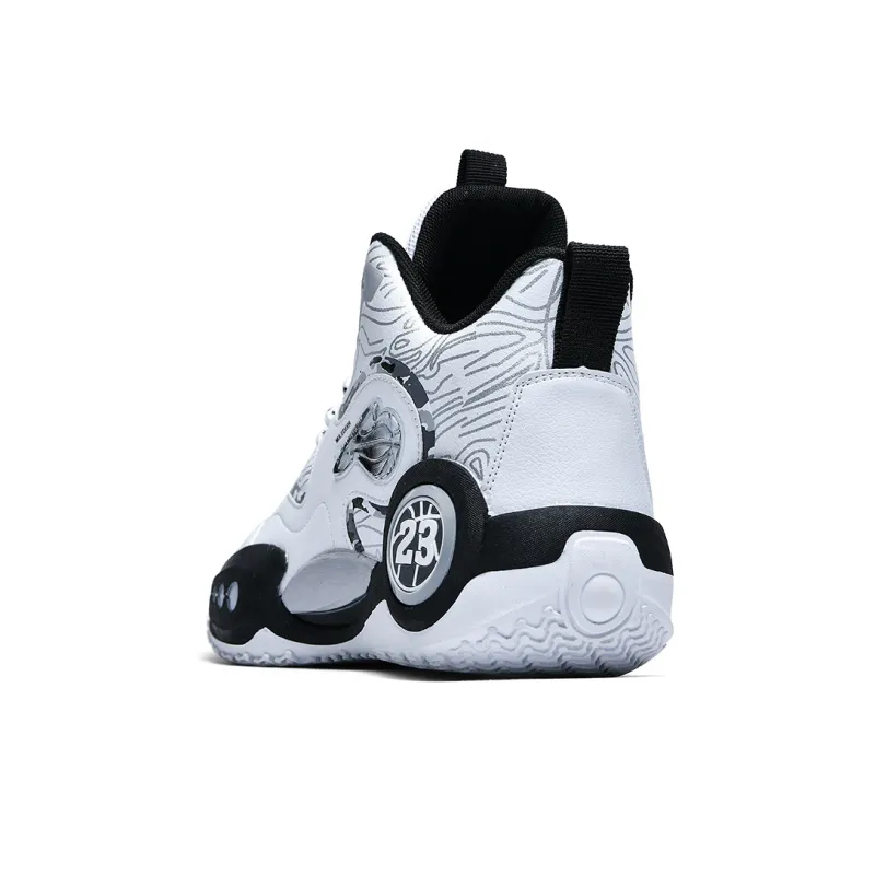 Black tailed Deer Cushioning, Slip Resistant, And Abrasion Resistant High Top Basketball Shoes Unisex-2