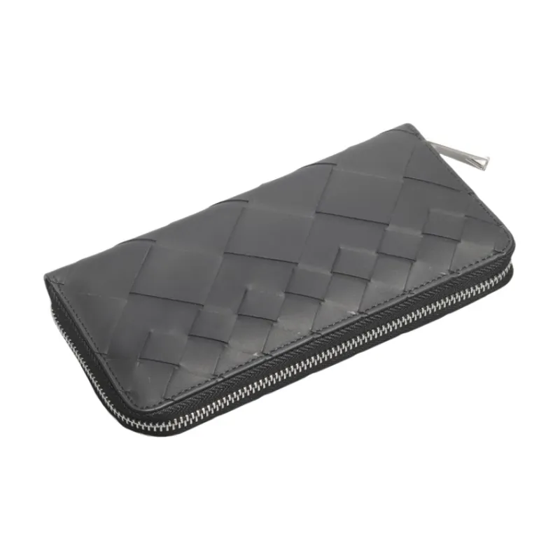 CMLZIUA Top Grain Cow Leather Clutch Large Size Unisex Black-3