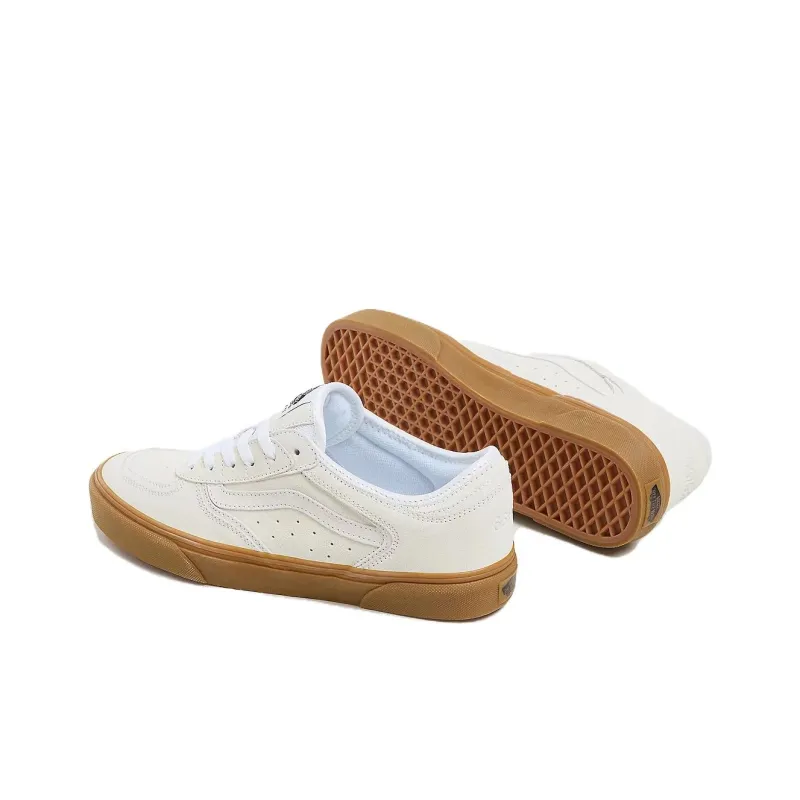 Vans Rowley Wear Resistant Low Top Skateboard Shoes Unisex Ecru-3