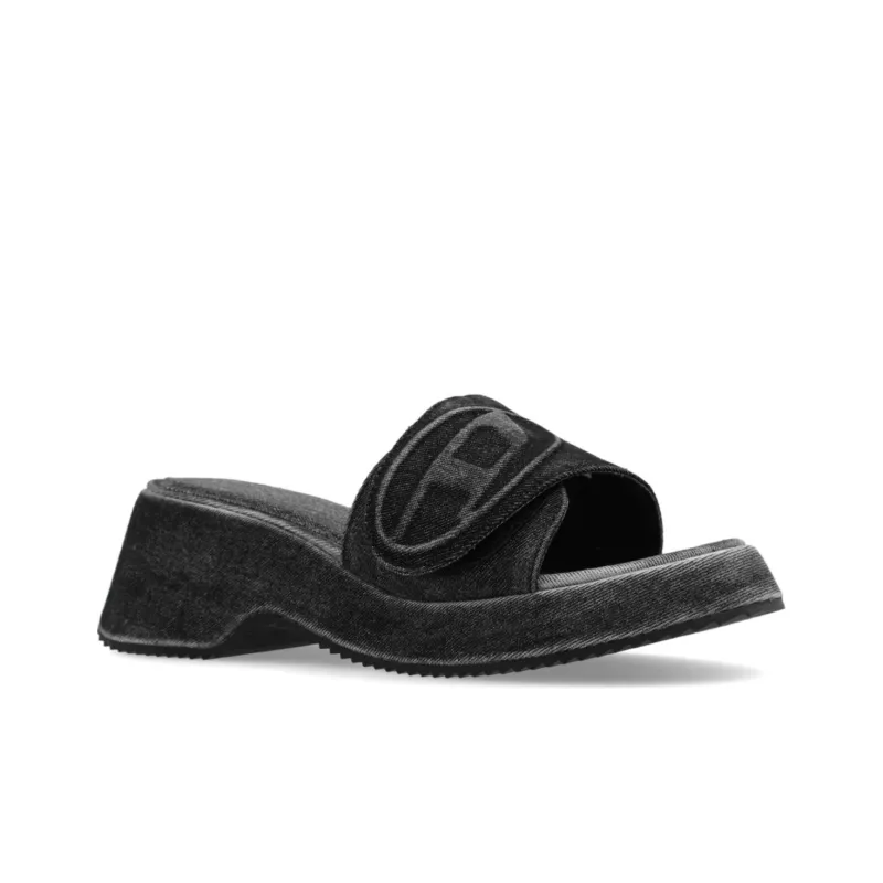 DIESEL Sa-Oval D Pf W Denim Sandals-2