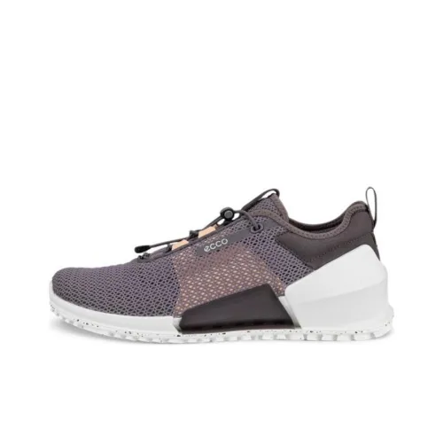 Ecco Low Top Casual Shoes Women's Gray Purple
