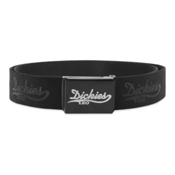Dickies Logo Design Belt Women's Black Width: 4CM