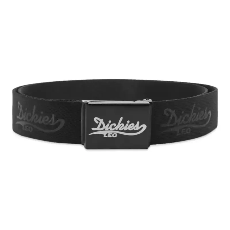Dickies Logo Design Belt Women's Black Width: 4CM-0