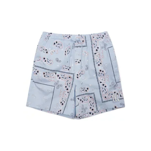 MLB Cashew Flower Casual Shorts Unisex Light Blue