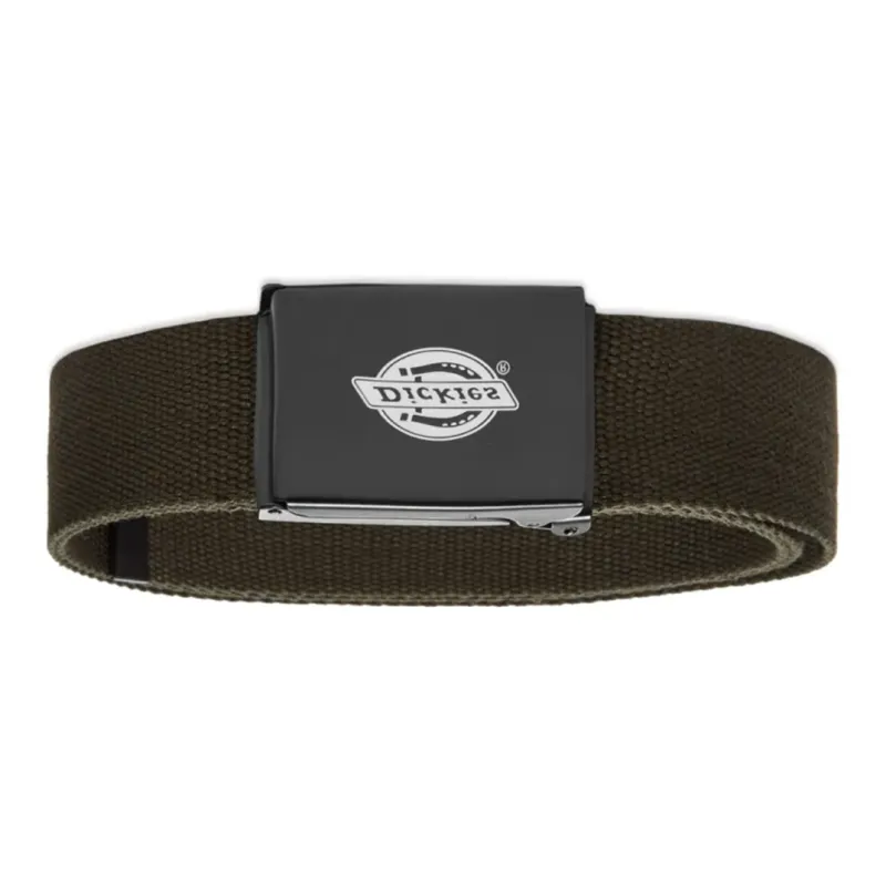 Dickies Badge Design Belt Men's Olive Green-2