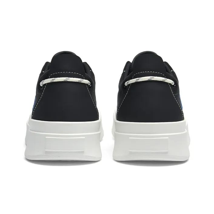 Cabbeen Preppy Round Head Wear-Resistant Slip-Resistant Low-Top Skateboard Shoes Men's Black-4