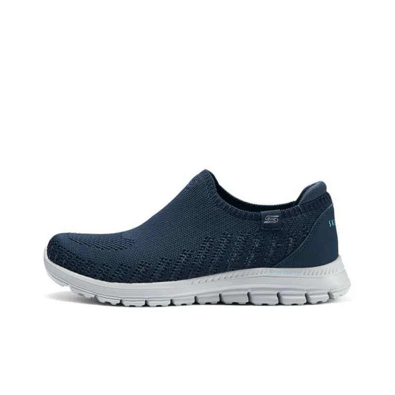 Skechers Cushioning, Slip Resistant, Abrasion Resistant, Breathable Low Top Casual Shoes Women's Marine Blue-0