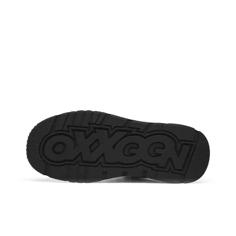 Angelmi Wear Resistant Slip Resistant Low Top Skateboard Shoes Unisex Black White-4