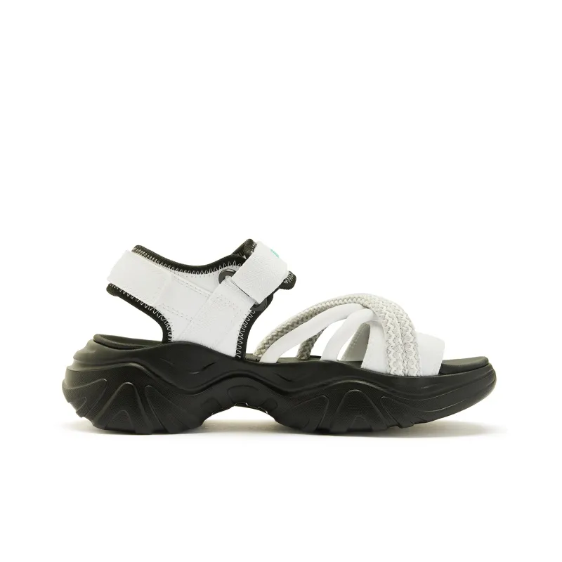 QIAODAN Beach Sandals Women's Black White-1