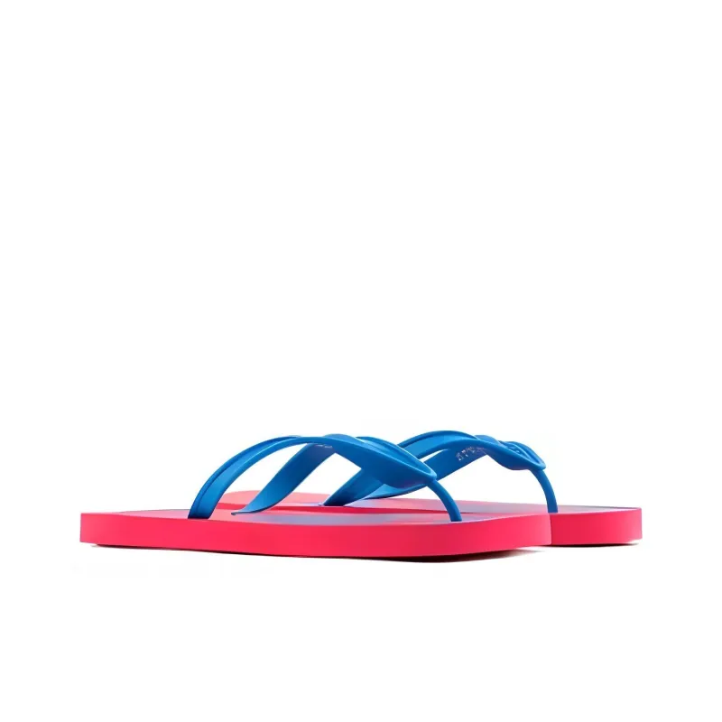 ARMANI EXCHANGE Slide Slippers Men's Blue Red-1