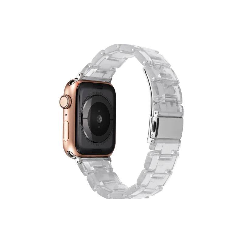 CHENSONG Watch Bands 45mm Unisex Iwatch Three bead Resin Strap-5