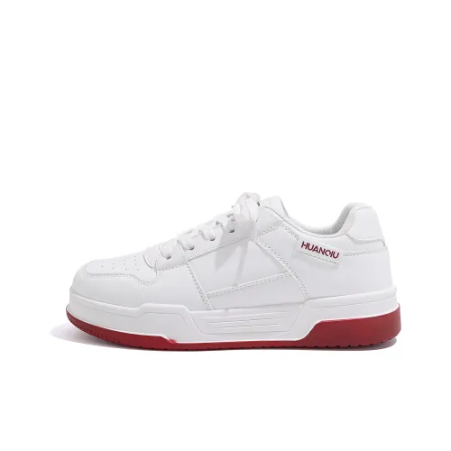 HUANQIU Casual Shoes Men Low-Top White