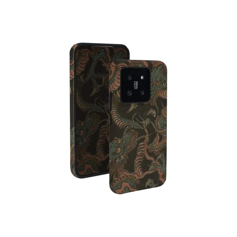 Keshami PC Material Fully Enclosed Impact Resistant Matte Qinglong Phone Cases Suitable For Xiaomi 14/14pro-2