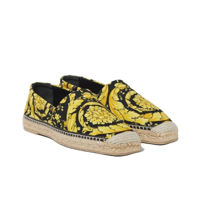 VERSACE Barocco-print Espadrilles-7