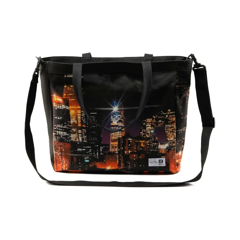 LiNing Cotton Tote Bag, Shopping Bag, Handbag, Shoulder Bag Unisex Digital Printed Pattern Color-1