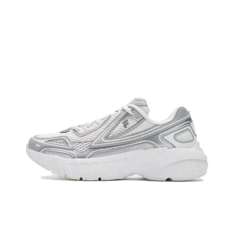 FILA FUSION CRED Leader Cushioning Slip Resistant Low Top Running Shoes Women's Gray White-0