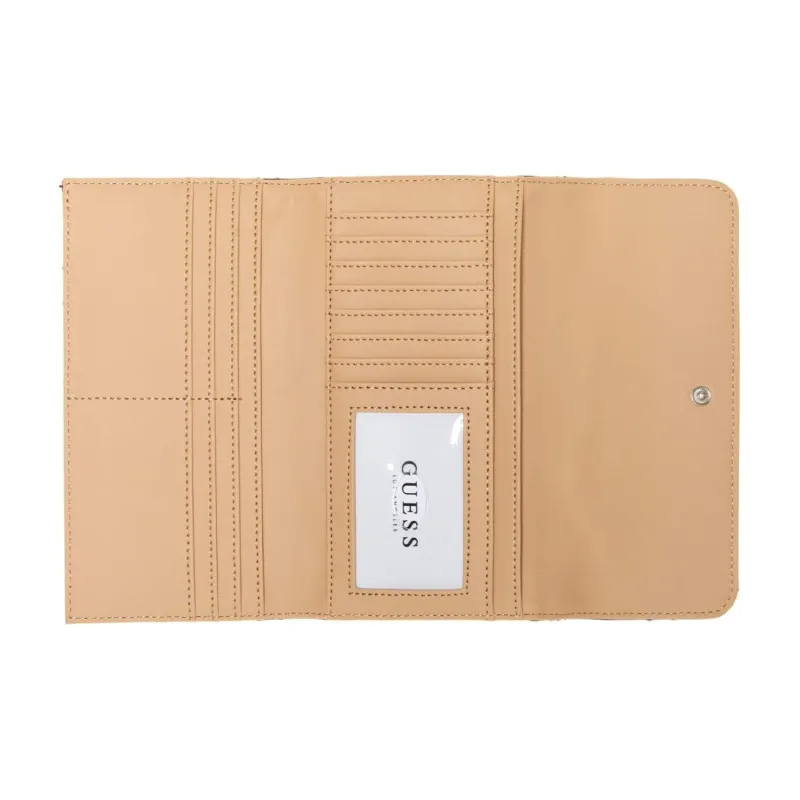 GUESS Coated Canvas Clutch Women's Ecru-2