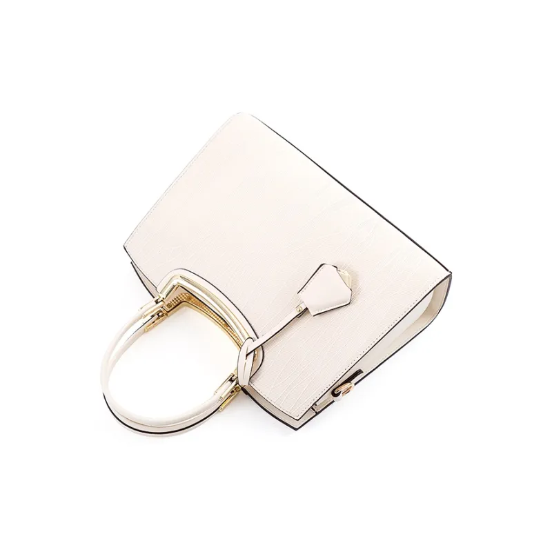 Vigno Synthetic Leather Handbags Crossbody Bags Large Size Women's White/Black-1