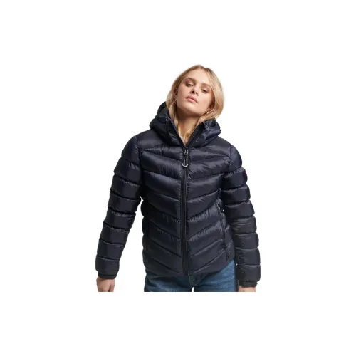 SUPERDRY Puffer Jackets Women's Marine Blue