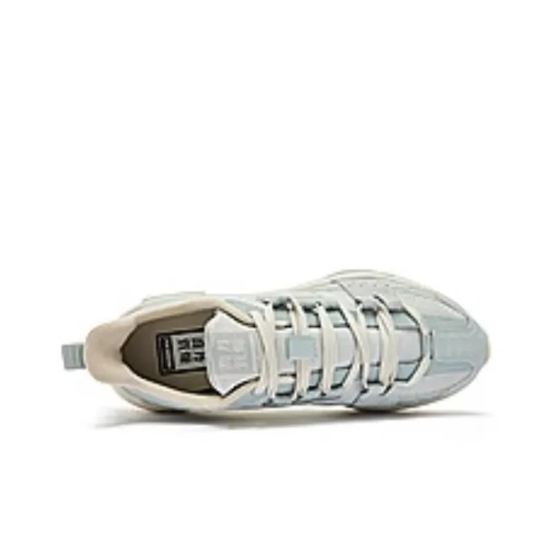 QIAODAN Vertical And Horizontal ACE Cushioning Wear Resistant Low Top Casual Shoes Men's White Cyan-2
