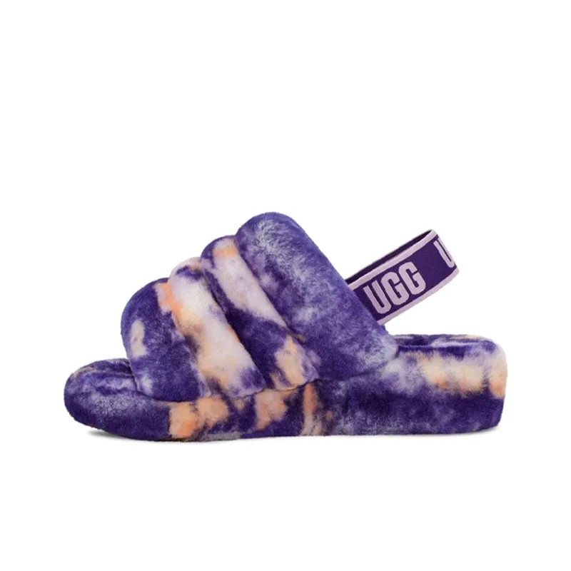 UGG Fluff Yeah Slide Marble Violet Night Women's-0