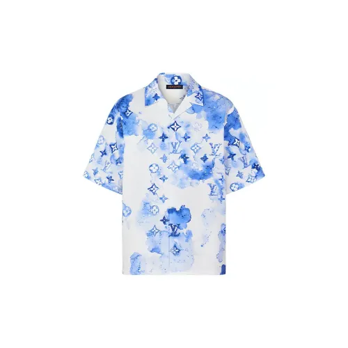 LOUIS VUITTON New Quarterly Products Of LV Shirts Men Blue