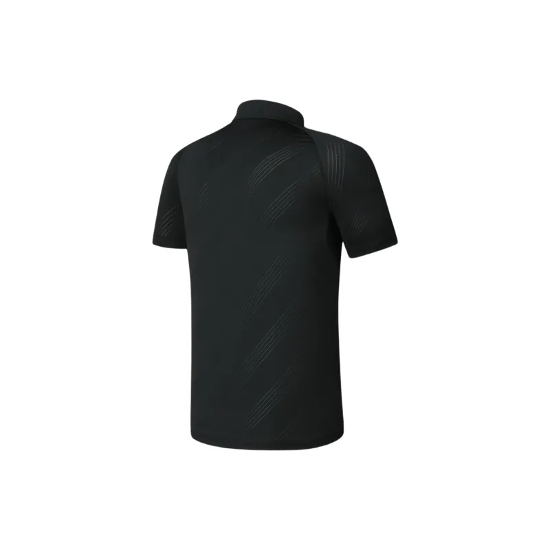 FILA Polo Shirts Men Dark Current Black-2