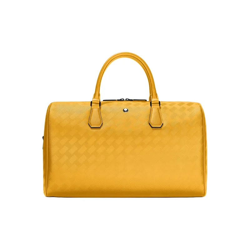 MONTBLANC Cow Leather Mailbox Bag One Shoulder Crossbody Portable Travel Bag Large Size Men's Warm Ginger Yellow-0