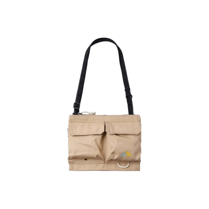 New Balance Polyester Crossbody Bag, Shoulder Bag Regular Unisex Khaki-0