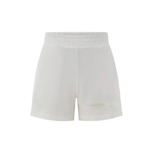 BOSIDENG Sun Series Casual Shorts Women's White Base With Fine Stripes 9554