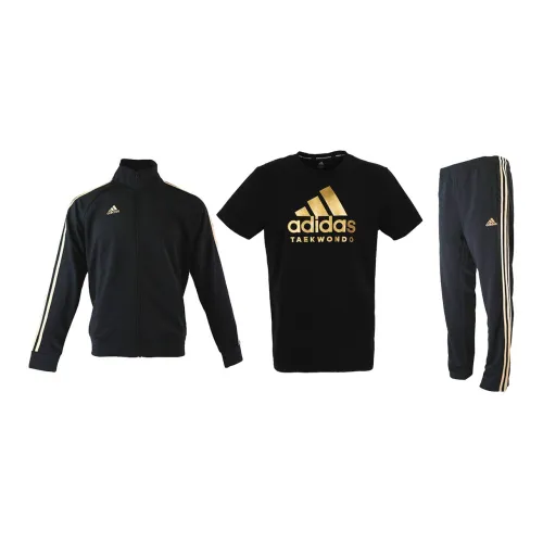 Adidas Casual Sportswear Men Set Black/Gold