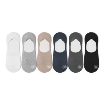 B&C.Room SS24 No Show Socks Spring Summer Men's 6 Pack