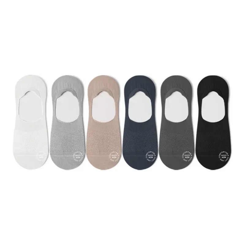 B&C.Room SS24 No Show Socks Spring Summer Men's 6 Pack-0