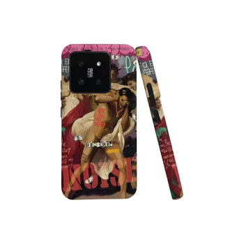 Keshami PC Material Fully Enclosed Impact Resistant Matte Earplugs Phone Cases Compatibility  Xiaomi 15 Pro/14 Pro