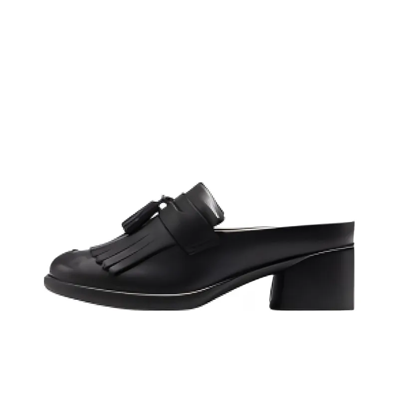 Ecco Wrap toe Slippers 5.5cm Women's Black-0