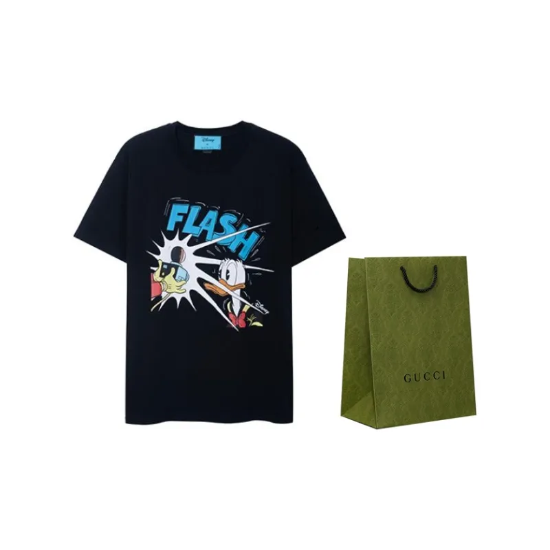 GUCCI X Disney Men Donald Duck T-Shirt Black/Multi-2