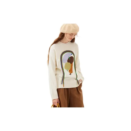 Asuka and new sake Sweaters Women's Off White