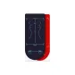 [Abdominal Roller Special Mat-with Alignment Lines]Smart APP Timer Display Abdominal Roller-Blue (Black Red) with Knee Pad Included